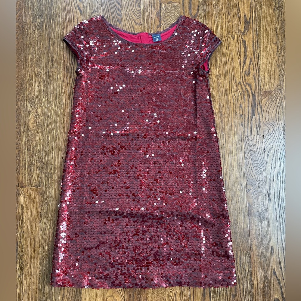 Gap Sequin Red Kids Dress
